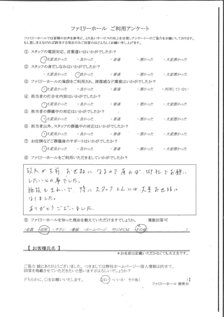 特にスタッフさんには大変お世話になりました。