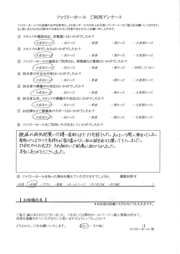 打合せからお式まで、きめ細かいご配慮に助けられました。